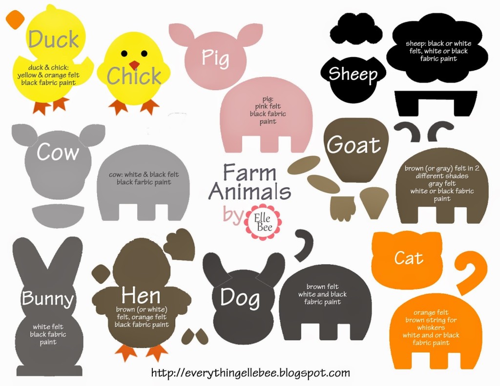 DIY FELT BOARD & FELT FARM ANIMALS! - The Love Notes Blog