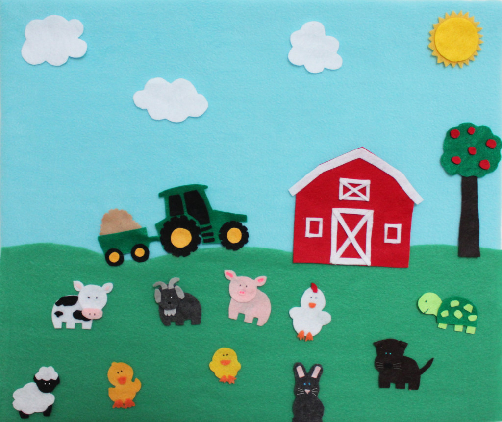 felt farm animals