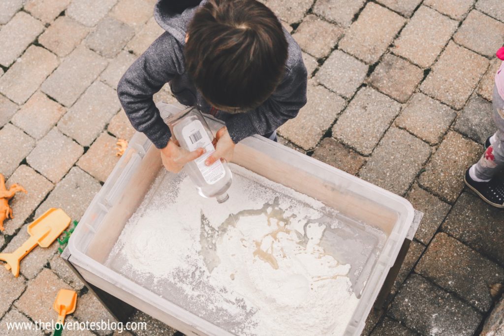 dinosaur sensory play