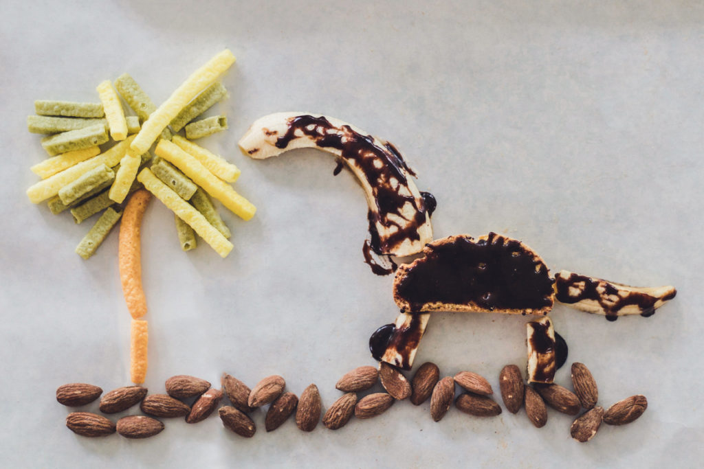 food art-dinosaur